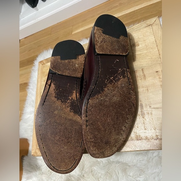 Johnston & Murphy Men Hayes Burgundy Leather Tassel Loafer Slip-on Shoes SZ 8.5 - Picture 6 of 8